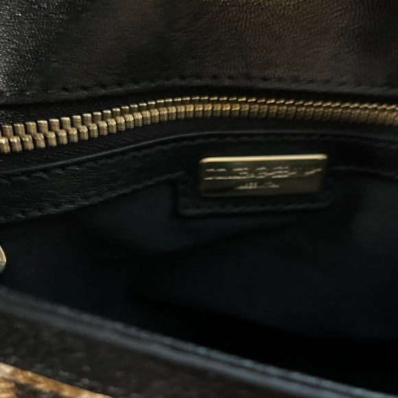 Dolce & Gabbana Tapestry Floral and Leopard Satchel - Black, Red, Green - Picture 5 of 6